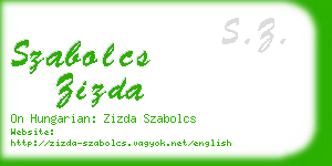 szabolcs zizda business card